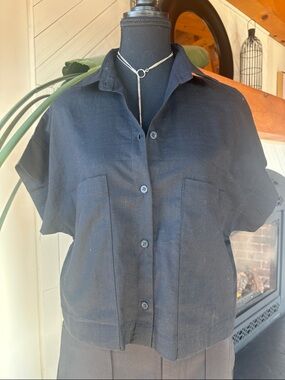 Linen Button Down Top